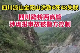 四川凉山金阳山洪致4死48失联，四川路桥两高管涉谎报事故被警方控制图片