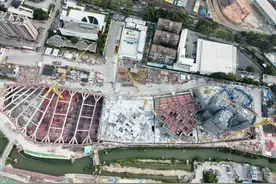 广州黄埔珠江村旧改项目首个地块冲出正负零图片