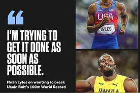 👀巴黎百米金牌莱尔斯：想要尽快打破博尔特的世界纪录！图片