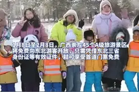 广西崇左45个景区向东北游客免票一个月，文旅局：感谢对“小砂糖橘”的照顾图片