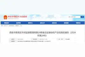 西安市鄠邑区市场监督管理局第24期食品监督抽检产品信息的通告（2024年第24号）图片