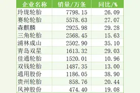 中国轮胎企业排名，谁将后来居上？图片