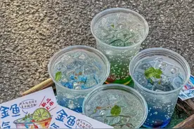 “金鱼气泡水”成新晋网红饮品，有店铺定价48元一杯，主打拍照出片图片