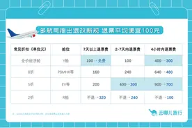 多航司推出退改新规！机构测算：退票较旧规则平均节省100元图片