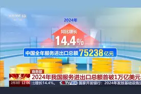 2024年我国服务进出口总额首次突破1万亿美元 专家解读→图片