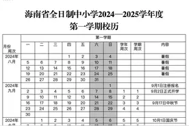 最新放假通知来了！海南大中小学寒假安排→图片
