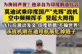 莫迪试乘印度国产“光辉”轻型战斗机图片