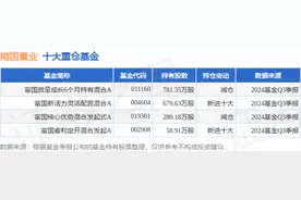 10月29日南国置业跌5.29%，富国质量成长6个月持有混合A基金重仓该股图片