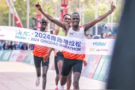 破纪录！2024青马男子全马冠亚季军诞生图片