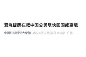 叙利亚首都大马士革传出连续枪炮声！中国驻叙大使馆紧急提醒图片