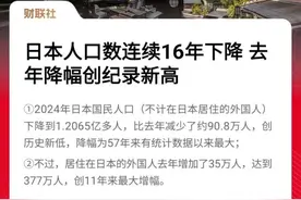 人口16连降！这个亚洲国家，绷不住了图片