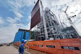 “甘电入浙”新进展 浙能武威电厂1号机组开启设备安装图片