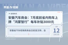 安徽汽车商会：7月底前省内购车上牌“鸿蒙智行”每车补贴3000元视频封面