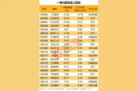 资金加仓哪些股？这些芯片股上榜图片