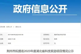 省级科学技术奖！荆州这些单位被提名图片