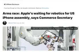 外媒：库克称需“机械臂”才能实现在美国生产iPhone图片