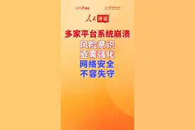 【人民评说】多家平台系统崩溃：风险意识亟需强化 网络安全不容失守图片