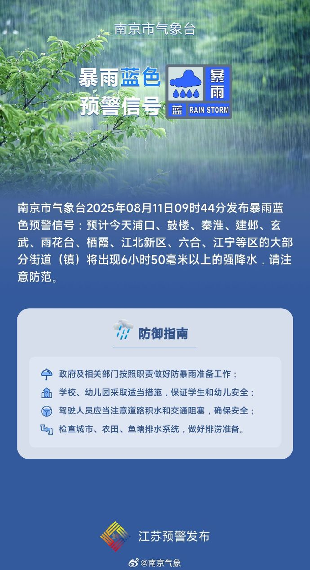 景区临时闭园！部分高速限速！南京最新提醒