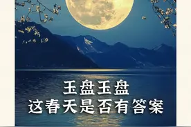 玉盘玉盘，这春天是否有答案？图片