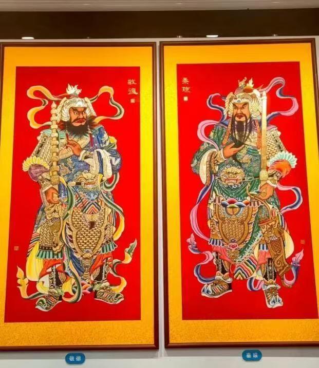 实探中国文化旅游产业博览会开放首日：非遗汉吉福年画带来60幅手绘作品