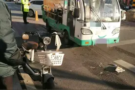 情报站|德州东地大街附近一汽车与电动车相撞，交警已到现场处理图片