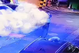 小猫高坠砸碎宠物医生的车窗，车主为救猫花费三四千元图片