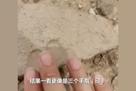 游客西夏陵发现疑似手印砖？博物馆：千年前的残缺小标本图片