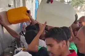 以色列对加沙地带实施全面封锁，加沙孩子被迫喝平时驴都不喝的水