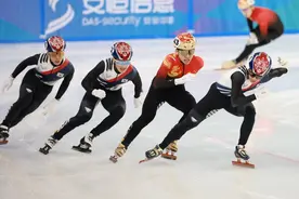 比赛一波三折 林孝埈夺短道速滑男子500米冠军图片