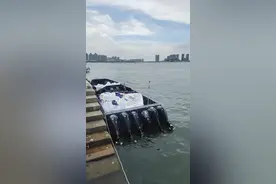 “大飞”冲滩逃窜，广东湛江海警查获一起涉嫌走私冻品案图片