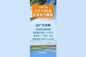 刮倒288棵树，砸中19车！北京进入风力最强时段，直观感受大风→图片