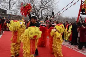 禹州市无梁社区：龙腾狮舞闹新春图片