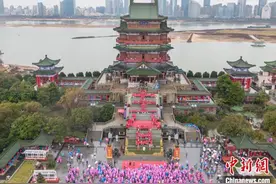 滕王阁旅游区北园正式免费开放 千人诵序迎春游园图片