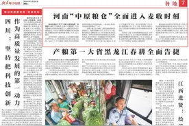 央媒观豫丨河南“中原粮仓”全面进入麦收时刻图片