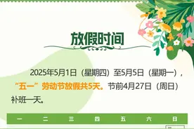 1分钟速览！“五一”假期出行看这里！图片