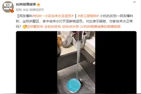 拱墅区有居民家中自来水颜色变蓝了！水务集团说，又是它惹的祸！图片