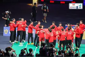 3比1击败韩国队 中国队第14次夺得苏迪曼杯冠军图片