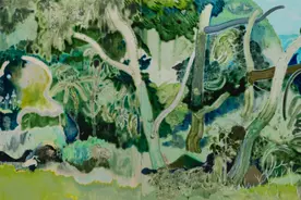 沿着河岸，看画笔下的密林梦境图片