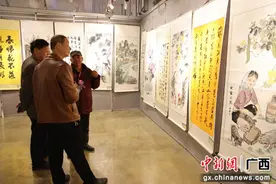 “笔墨风采迎新春”大型书画联展在桂林开展图片