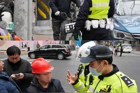 贪图方便闯“禁非”道路吃罚单 上海警方多措并举规范快递外卖骑手交通行为图片