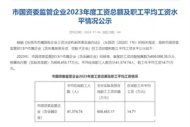 在岗职工年平均工资14.71万元，东莞国企“工资条”披露图片