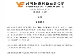 越秀地产重大人事变动：林峰辞任副董事长等职务图片