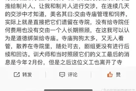 狗狗借给剧组当群演一年多，至今下落不明！多方回应图片