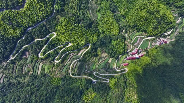 浙江磐安：盘山公路蜿蜒风光美