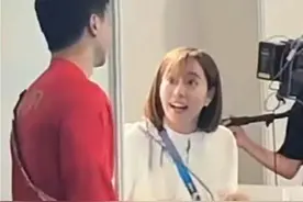 头号迷妹📸石川佳纯见到偶像马龙，表情过于真实🤣图片