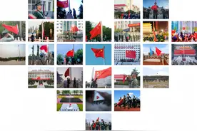 中部战区部队隆重举行升国旗仪式！图片