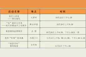 重阳节将至，沪上这些公园有活动→图片