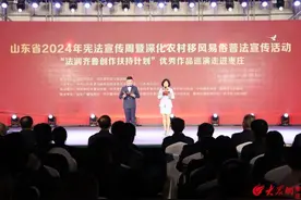 “法润齐鲁创作扶持计划”优秀作品巡演在滕州市洪绪镇成功举办图片