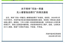 广西河池一男童无人看管独自爬行？官方回应：已送至福利院图片