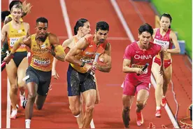 世界田联接力赛在广州收官 中国队再收3张世锦赛入场券图片